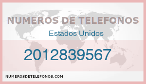 Telefono 2012839567
