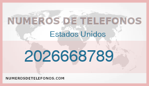 Telefono 2026668789