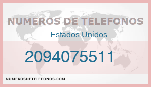 Telefono 2094075511