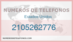 Telefono 2105262776