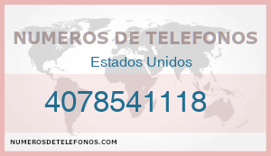 Telefono 4078541118