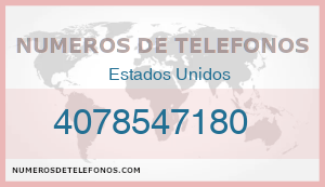 Telefono 4078547180
