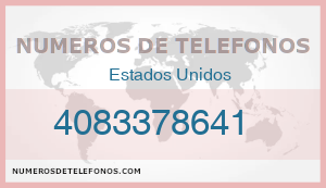 Telefono 4083378641