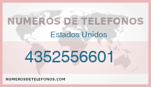 Telefono 4352556601