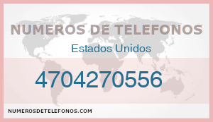 Telefono 4704270556