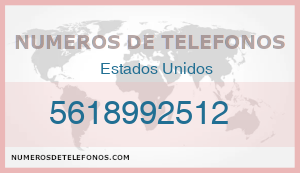 Telefono 5618992512