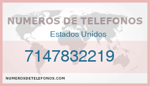 Telefono 7147832219