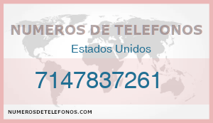 Telefono 7147837261