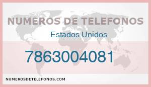 Telefono 7863004081