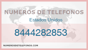 Telefono 8444282853