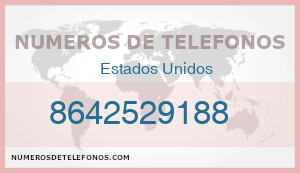 Telefono 8642529188