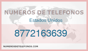 Telefono 8772163639