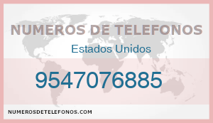 Telefono 9547076885