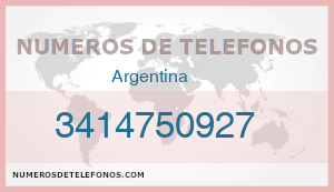 Telefono 3414750927