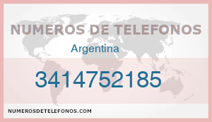 Telefono 3414752185