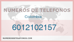 Telefono 6012102157