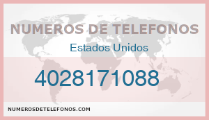Telefono 4028171088