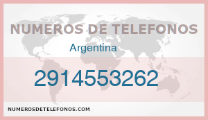 Telefono 2914553262