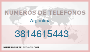 Telefono 3814615443